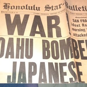 Vintage Honolulu Star-Bulletin Newspaper
